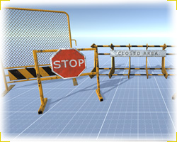 Police Barriers Set